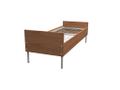 Кровати металлические с деревянными спинками для санатория, кровати для интернатов, больниц